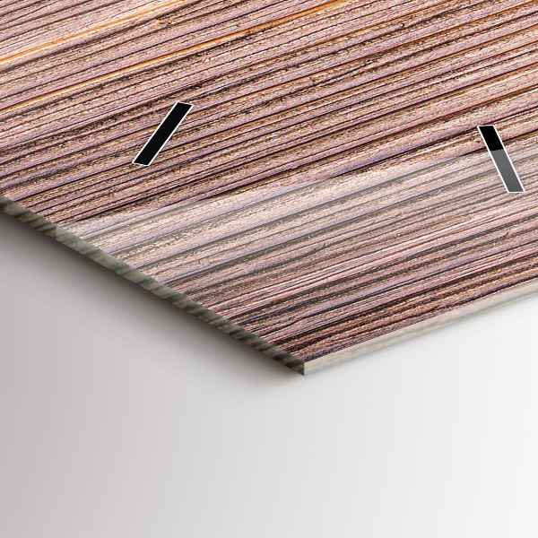 Horloge rectangulaire verticale Poivrons