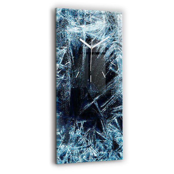 Horloge rectangulaire verticale Mur gelé