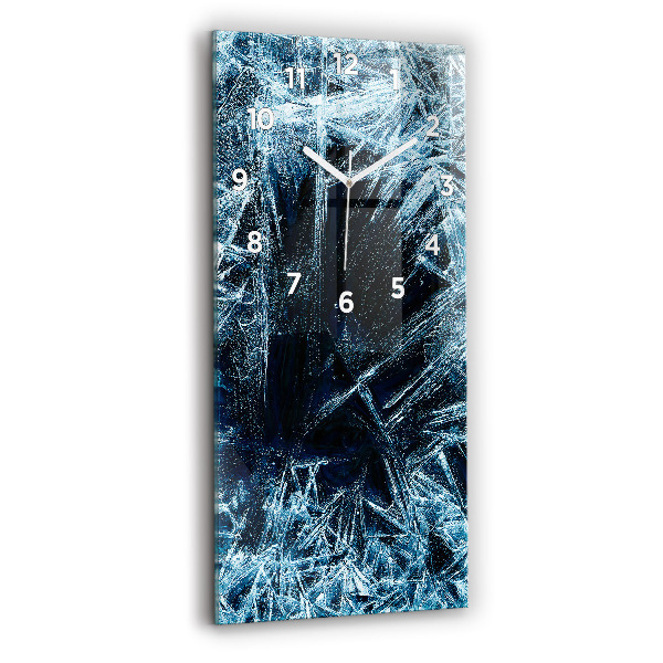 Horloge rectangulaire verticale Mur gelé