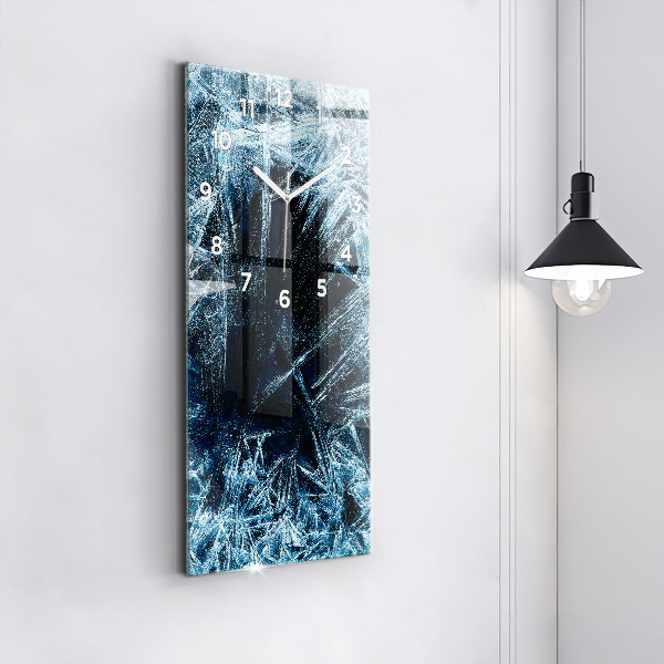 Horloge rectangulaire verticale Mur gelé