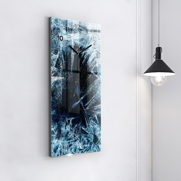 Horloge rectangulaire verticale Mur gelé