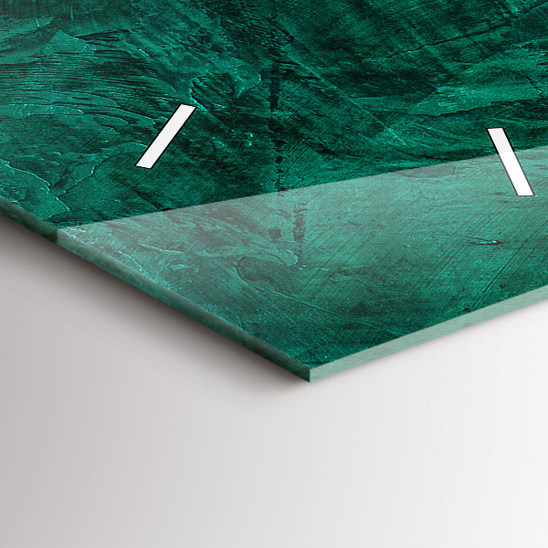 Horloge rectangulaire verticale 'Mur d''émeraude'