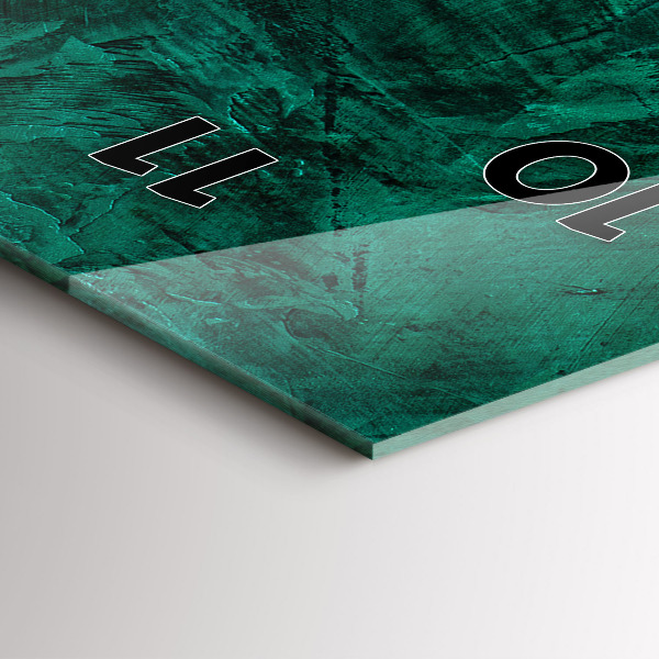 Horloge rectangulaire verticale 'Mur d''émeraude'