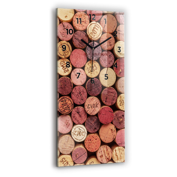 Horloge rectangulaire verticale Bouchons de vin
