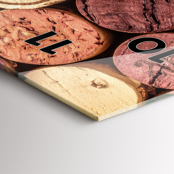 Horloge rectangulaire verticale Bouchons de vin