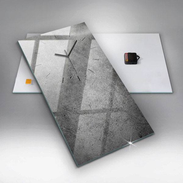 Horloge rectangulaire verticale Mur industriel