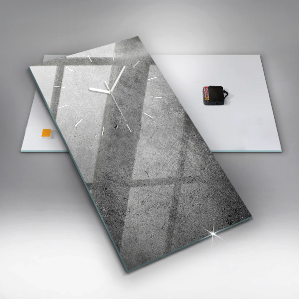 Horloge rectangulaire verticale Mur industriel