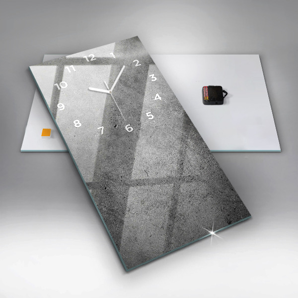 Horloge rectangulaire verticale Mur industriel