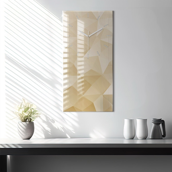 Horloge murale verticale Triangles abstraits