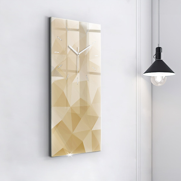 Horloge murale verticale Triangles abstraits