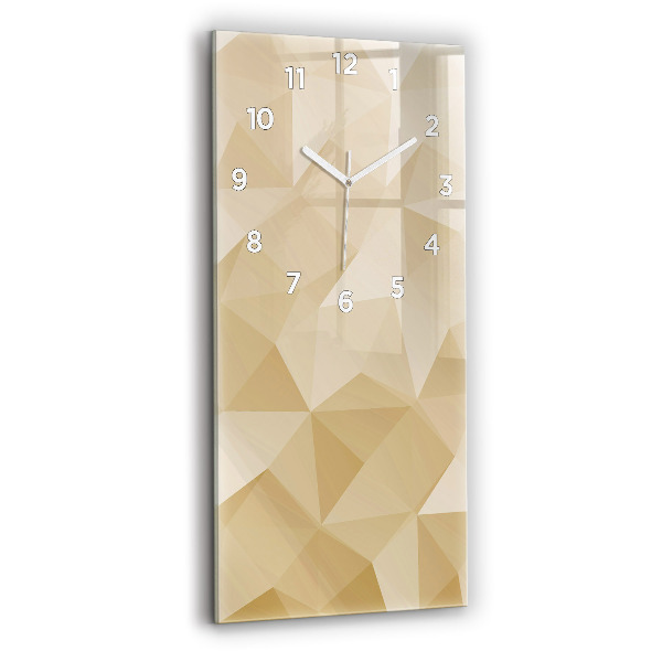 Horloge murale verticale Triangles abstraits