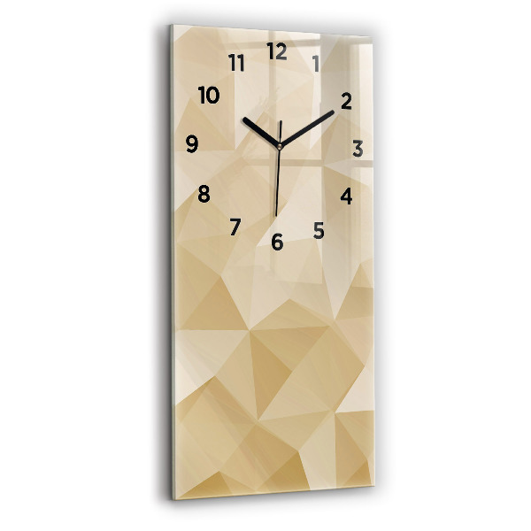 Horloge murale verticale Triangles abstraits