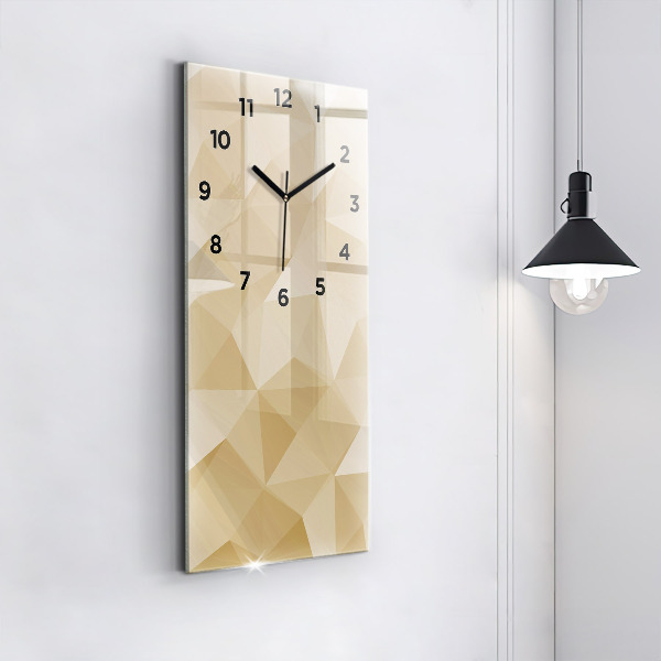 Horloge murale verticale Triangles abstraits