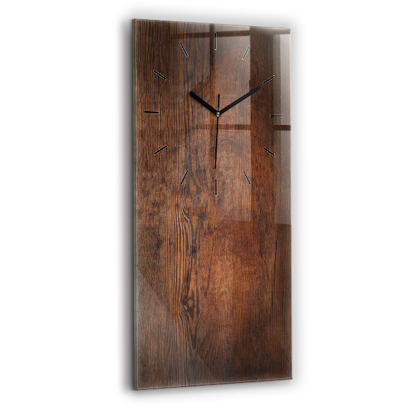 Horloge murale verticale Vieux bois