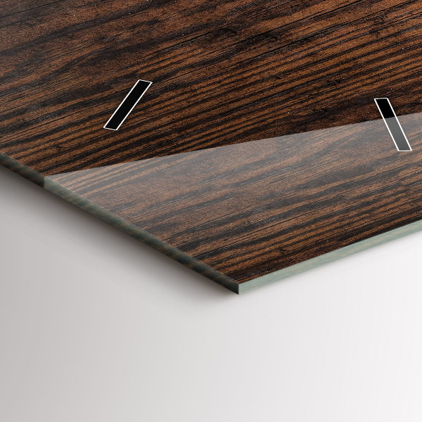 Horloge murale verticale Vieux bois