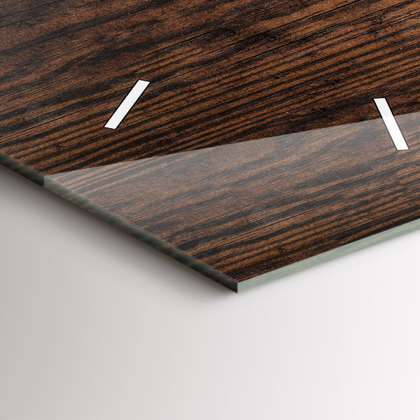 Horloge murale verticale Vieux bois