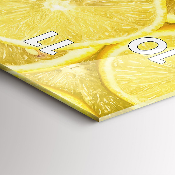 Horloge murale verticale tranches de citron