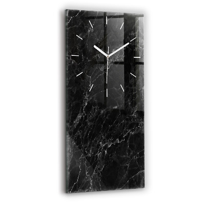 Horloge murale verticale marbre foncé