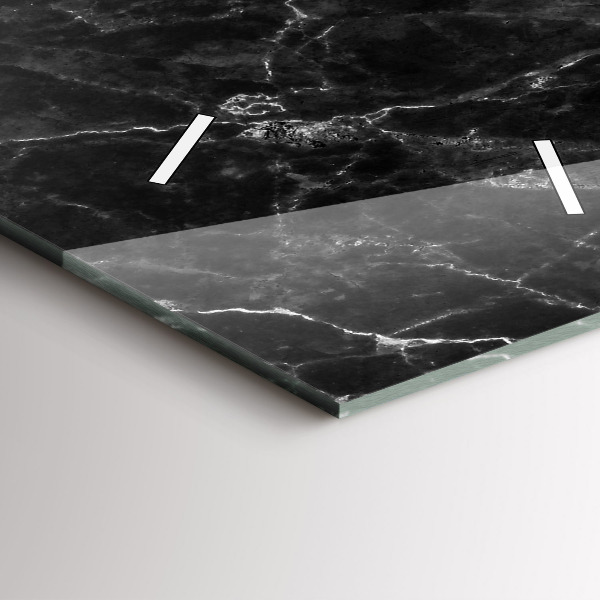 Horloge murale verticale marbre foncé