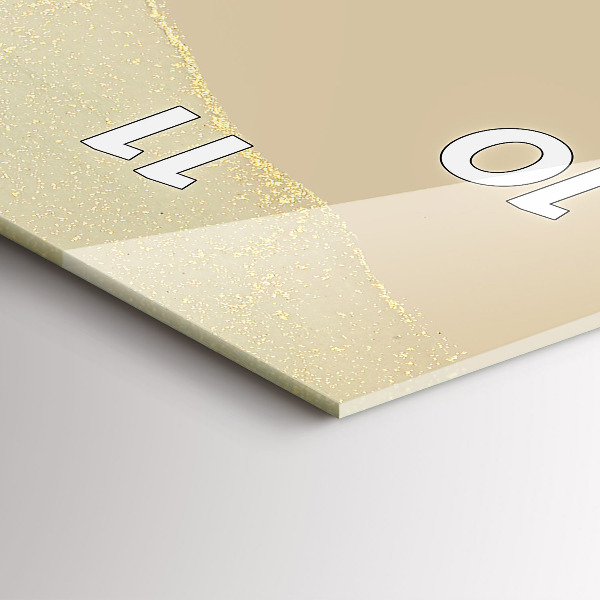 Horloge murale verticale Abstraction des couleurs