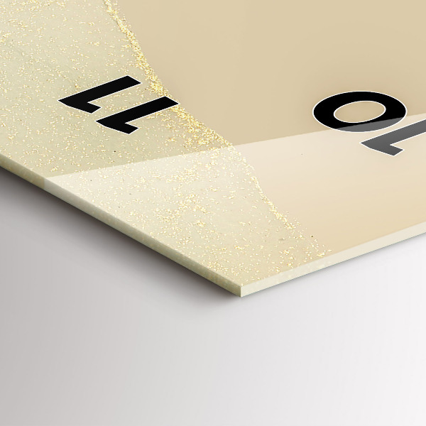 Horloge murale verticale Abstraction des couleurs