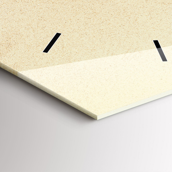 Horloge murale verticale Abstraction dorée