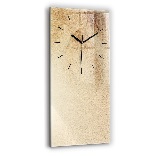 Horloge murale verticale Abstraction dorée
