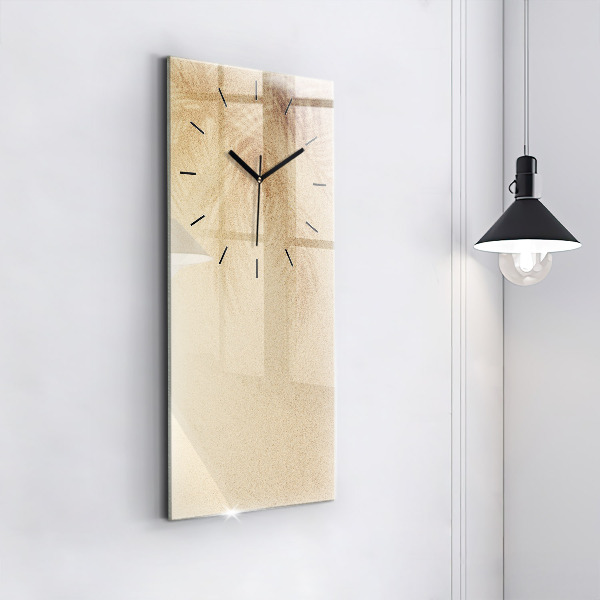 Horloge murale verticale Abstraction dorée