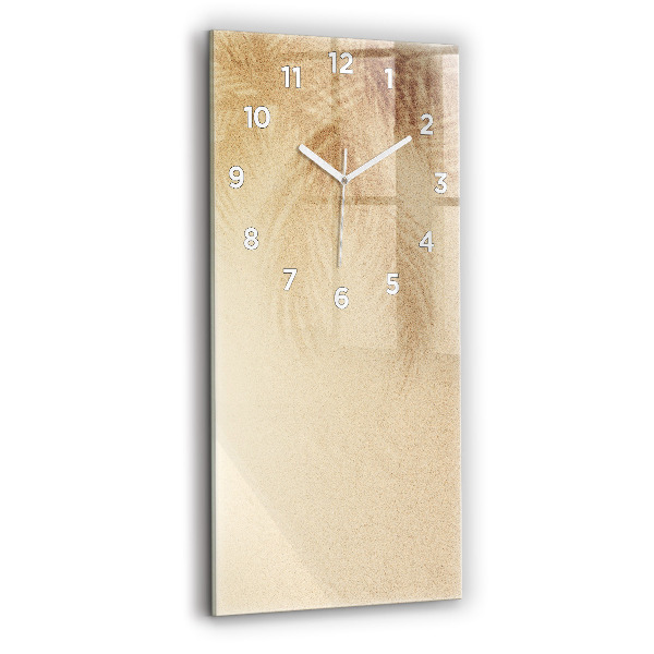 Horloge murale verticale Abstraction dorée