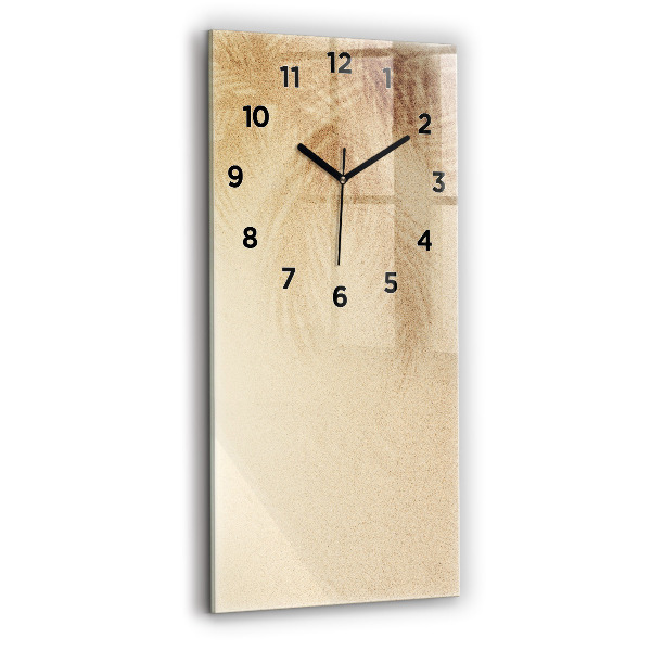 Horloge murale verticale Abstraction dorée
