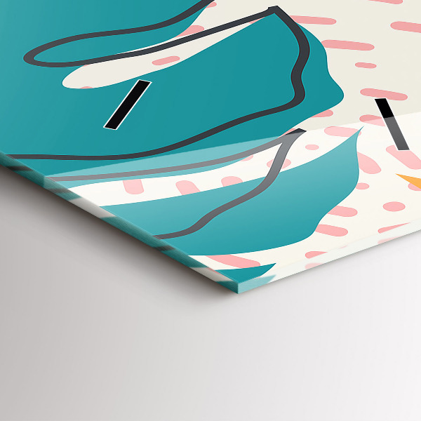 Horloge murale verticale plantes hawaïennes