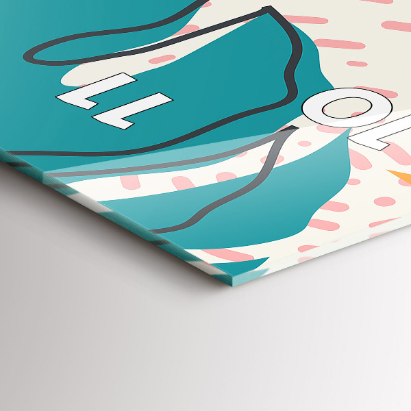 Horloge murale verticale plantes hawaïennes