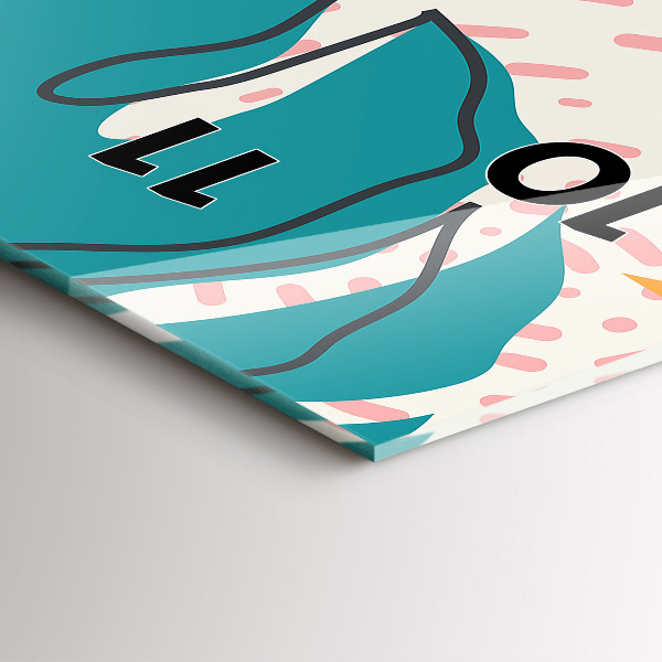 Horloge murale verticale plantes hawaïennes