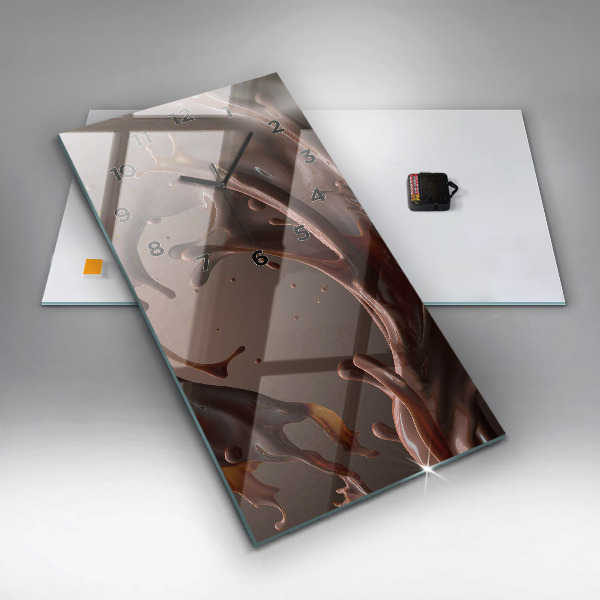 Horloge murale verticale Vagues de cacao