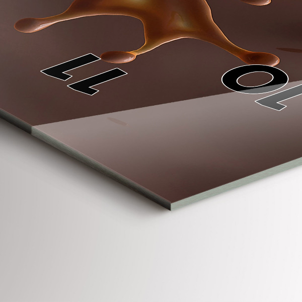 Horloge murale verticale Vagues de cacao