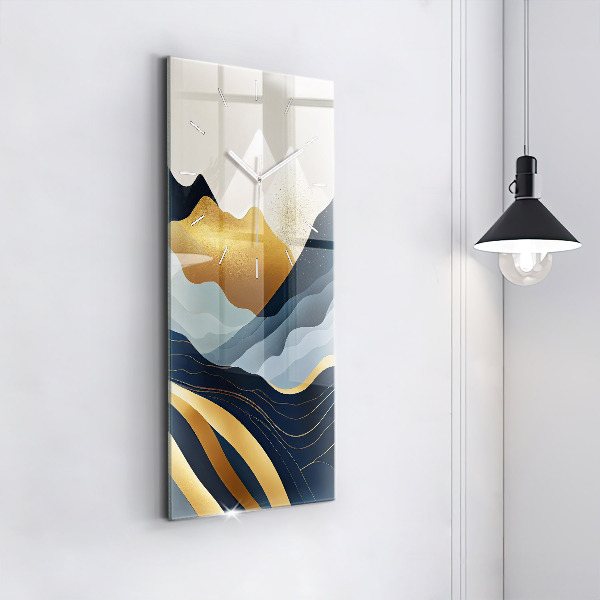 Horloge murale verticale Montagnes abstraites