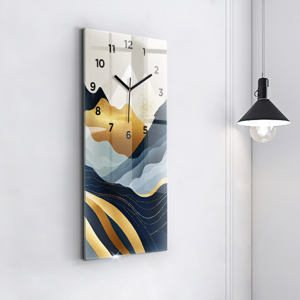 Horloge murale verticale Montagnes abstraites