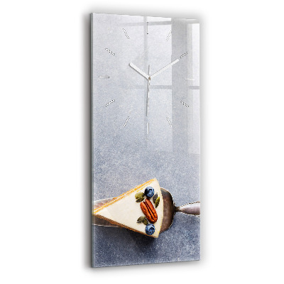 Horloge murale verticale Un morceau de gâteau