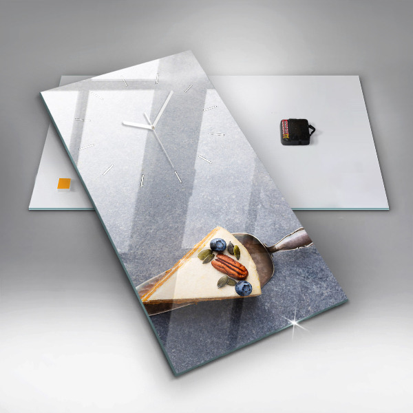 Horloge murale verticale Un morceau de gâteau