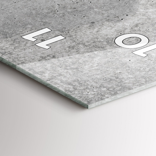 Horloge murale verticale Mur brut