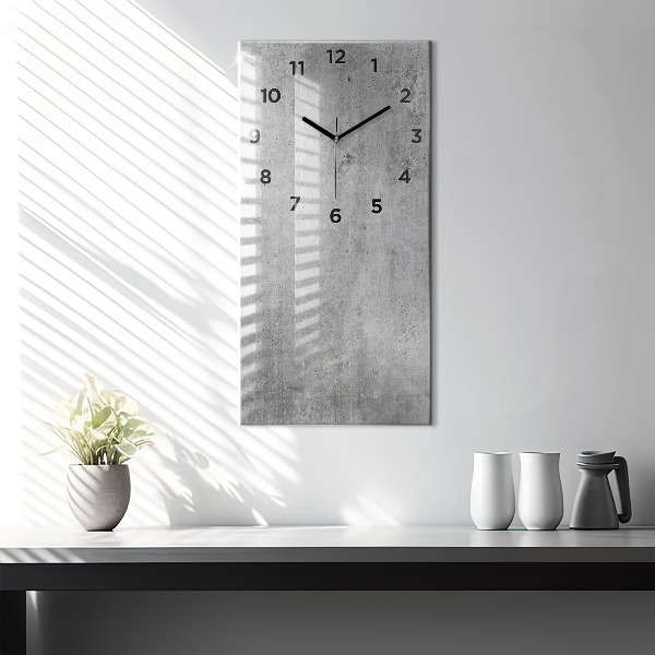 Horloge murale verticale Mur brut