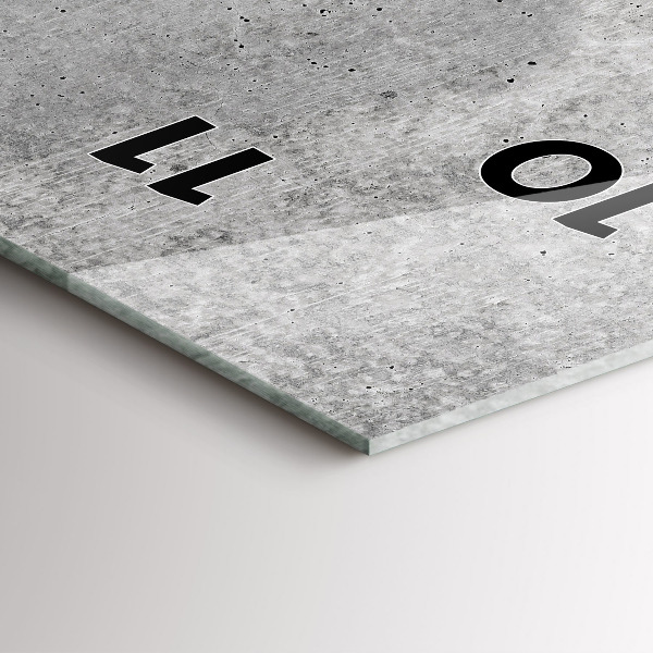 Horloge murale verticale Mur brut