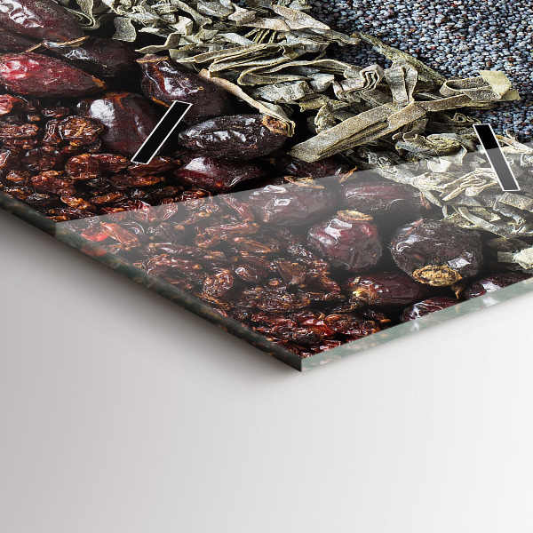 Horloge murale verticale 'Des rangées d''épices'