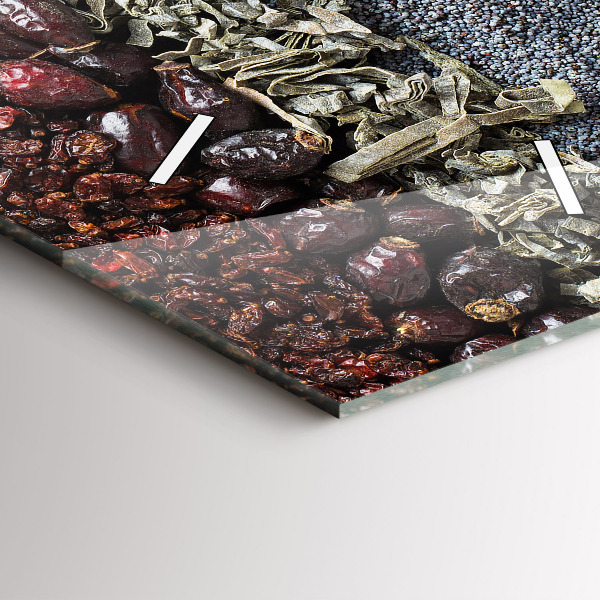 Horloge murale verticale 'Des rangées d''épices'