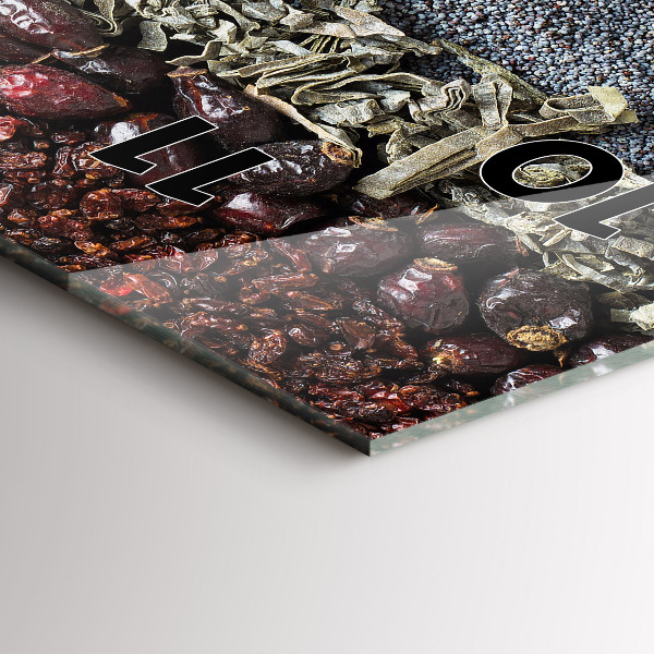 Horloge murale verticale 'Des rangées d''épices'