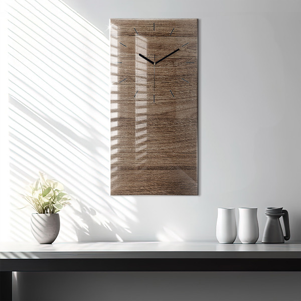 Horloge murale verticale Bois foncé