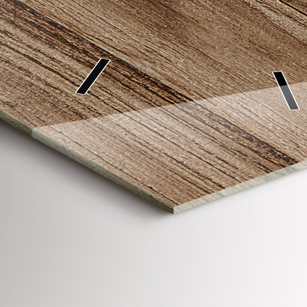 Horloge murale verticale Bois foncé