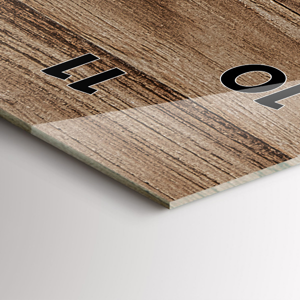 Horloge murale verticale Bois foncé