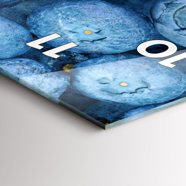 Horloge murale verticale Myrtilles et framboises