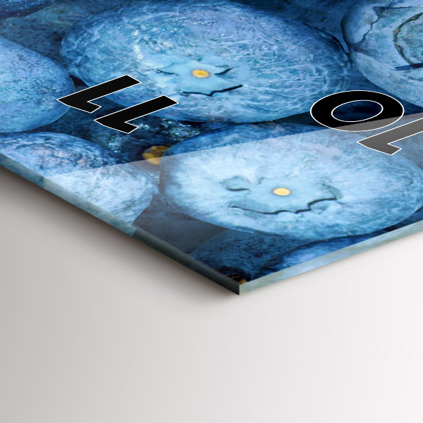 Horloge murale verticale Myrtilles et framboises